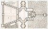 Общий план замка и парков Шенонсо. Androuet du Cerceau. Les plus excellents bâtiments de France. Париж, 1579. Репринт 1870 г.