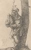 Волынщик. Гравюра Альбрехта Дюрера, выполненная в 1514 году (Репринт 1928 года. Лейпциг)