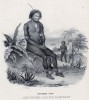 Портрет аборигена Новой Ирландии (лист 30 второго тома работы профессора Шинца Naturgeschichte und Abbildungen der Menschen und Säugethiere..., вышедшей в Цюрихе в 1840 году)