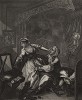 До, 1736. Серия картин маслом «До и После» (1731) является пародией на французскую галантную живопись начала XVIII века. В гравюрах Хогарт меняет место действия и добавляет к акту сексуального соблазнения говорящие детали. Геттинген, 1854