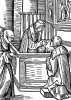 Святое причастие. Иллюстрация Ганса Бургкмайра к Taschenbuchlein. Издатель Hans Otmar, Аугсбург, 1510
