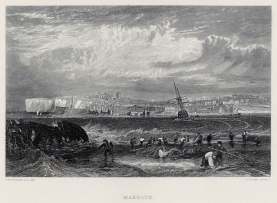 Маргейт (лист из альбома "Галерея Тёрнера", изданного в Нью-Йорке в 1875 году)