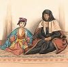 Ереванские армянки. "Costumes du Caucase" князя Гагарина, л. 15, Париж, 1840-е гг. 