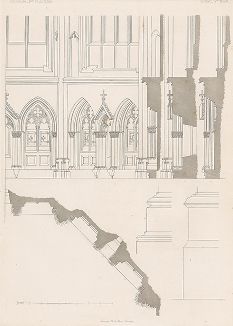 Регенсбургский собор, лист 10. Die Architectur des Mittelalters in Regensburg..., Нюрнберг, 1834-39 гг. 
