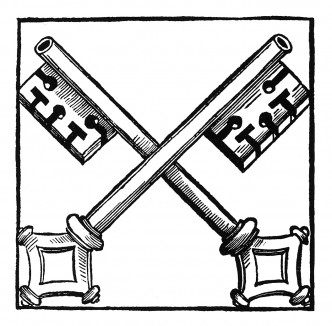 Ключи от царства небесного. Зебальд Бехам для Johann Schwarzenberg / Beschworung der Schlange. Издал Hans Herrgott, Нюрнберг, 1525