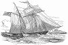 Фруктовая парусная шхуна английского флота, торгующая у берегов многочисленных колоний Британской империи (The Illustrated London News №113 от 29/06/1844 г.)