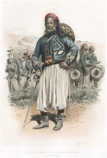 Офицер французских колониальных войск в 1886 году (из Types et uniformes. L'armée françáise par Éduard Detaille. Париж. 1889 год)