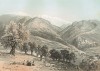 Гора Хермон (Le Pays d'Israel collection de cent vues prises d'après nature dans la Syrie et la Palestine par C. W. M. van de Velde. Париж. 1857 год. Лист 13) 