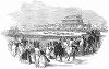 Знаменитые во всём мире скачки, проводящиеся на ипподроме в английском городе Эпсом, расположенном в одноимённом округе графства Суррей на юго--востоке Англии (The Illustrated London News №108 от 25/05/1844 г.)