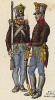 1808 г. Нижние чины австрийской пехоты в полевой форме при полной выкладке.  Коллекция Роберта фон Арнольди. Германия, 1911-29