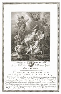 Рождение Диониса кисти Джулио Романо. Лист из знаменитого издания Galérie du Palais Royal..., Париж, 1786