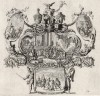 Маккавей призывает иудеев к оружию (из Biblisches Engel- und Kunstwerk -- шедевра германского барокко. Гравировал неподражаемый Иоганн Ульрих Краусс в Аугсбурге в 1700 году)