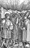 Чудотворец Николай, епископ Мирликийский. Иллюстрация Ганса Шауфелейна к Via Felicitatis. Издал Johann Miller, Аугсбург, 1513