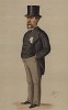 Генри Драммонд Вольф (1830-1908) - британский дипломат и политик. Карикатура из знаменитого британского журнала Vanity Fair. Лондон, 1874