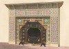 Портал камина, выполненный в арабском стиле фирмой Maw & Co. из английского графства Шропшир (Каталог Всемирной выставки в Лондоне. 1862 год. Том 3. Лист 224)