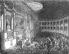 Живая дискуссия в Палате депутатов -- нижней палате французского парламента исторического периода Июльской монархии (The Illustrated London News №88 от 06/01/1844 г.)