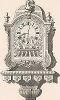 Часы по эскизам Даниэля Маро, л. 1, XVII век. Meubles religieux et civils..., Париж, 1864-74 гг. 