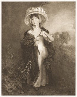 Мисс Хейверфилд. Фототипия с оригинала Томаса Гейнсборо. Лондон, 1903