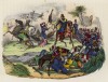 Битва французов под командованием герцога Омальского с бедуинами в горах Аурес (иллюстрация к L'Africa francese... - хронике французских колониальных захватов в Северной Африке, изданной во Флоренции в 1846 году)