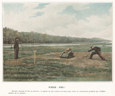 Огонь! L'Album militaire. Livraison №6. Artillerie à pied. Париж, 1890