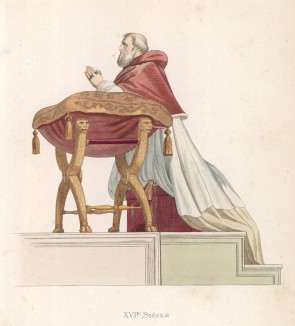 Папа Римский Юлий II (1443--1513) (лист 7 работы Жоржа Дюплесси "Исторический костюм XVI -- XVIII веков", роскошно изданной в Париже в 1867 году)