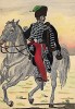 Офицер полка конных егерей герцогства Нассау эпохи наполеоновских войн. Коллекция Роберта фон Арнольди. Германия, 1911-29