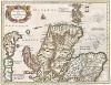 Карта Северной Шотландии. Scotia pars Septentrionalis. Карту составил Герхард Меркатор и Хенрикус Хондиус. Амстердам, 1595-1636 гг.