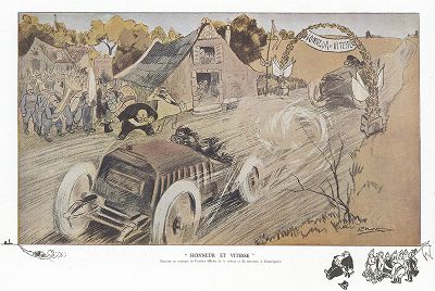 "Честь и скорость". L'automobile, Париж, 1935