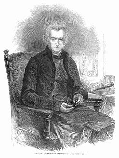 Уильям Хоули -- английский священник (1766 -- 1848), с 1828 года архиепископ Кентерберийский, теолог, религиозный писатель и оратор (The Illustrated London News №303 от 19/02/1848 г.)