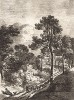 Пейзаж с отдыхающим возницей. Гравюра с рисунка знаменитого английского пейзажиста Томаса Гейнсборо из коллекции британского мецената Т. Монро. A Collection of Prints ...of Tho. Gainsborough, Лондон, 1819. 