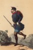 1860-е гг. Испанский таможенник в полевой форме (из альбома литографий L'Espagne militaire, изданного в Париже в 1860 году)