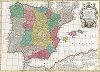 Карта Испании и Португалии. Hispania ex Archetypo Roderici Mendez Sylvae.