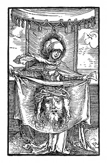 Святая Вероника. Иллюстрация Ганса Шауфелейна к Via Felicitatis. Издал Johann Miller, Аугсбург, 1513
