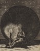 Свет прогоняет мрачных ночных призраков (из бестселлера XVII -- XVIII веков "Символы божественные и моральные и загадки жизни человека" Фрэнсиса Кварльса (лондонское издание 1788 года))