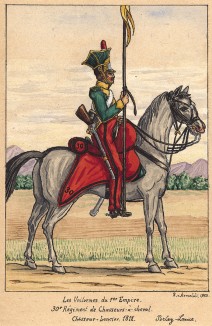 1811 г. Кавалерист 30-го конноегерского полка французской кавалерии. Коллекция Роберта фон Арнольди. Германия, 1911-29