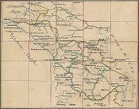 Военно топографическая пятиверстная карта кавказского края 1871 года