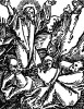Явление воскресшего Иисуса ученикам на Масличной горе. Ганс Бальдунг Грин. Иллюстрация к Hortulus Animae. Издал Martin Flach. Страсбург, 1512
