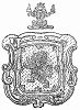 Фамильный герб Сэра Александра Чарльза Гибсон--Мейтленда, второго баронета Мейтленда (1755 -- 1848) (The Illustrated London News №303 от 19/02/1848 г.)