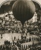 1866 г. Полёт на воздушном шаре Луи и Жюля Годар в Сен-Клу. С фотография эпохи. L'аéronautique d'aujourd'hui. Париж, 1938