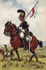 1812 г. Нижний чин легкой кавалерии Великой армии Наполеона в дозоре. Коллекция Роберта фон Арнольди. Германия, 1911-29