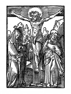 Христос на кресте. Из Benedictus Chelidonius / Passio Effigiata. Монограммист N.H. Кёльн, 1526