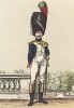 Офицер французской королевской гвардии в 1815 году (из популярной в нацистской Германии работы Мартина Лезиуса Das Ehrenkleid des Soldaten... Берлин. 1936 год)