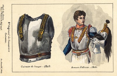 1812 г. Кираса и каска 4-го кирасирского полка французской армии. Коллекция Роберта фон Арнольди. Германия, 1911-28