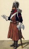 1806 г. Солдат саперного батальона гвардейского пехотного полка Великого герцогства Гессен. Коллекция Роберта фон Арнольди. Германия, 1911-29