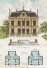 Загородный домик в парижском предместье Ле-Ренси (из популярного у парижских архитекторов 1880-х Nouvelles maisons de campagne...)