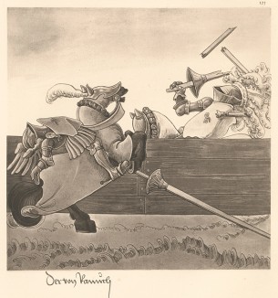 Из Freydal. Des Kaisers Maximilian I. Turniere und Mummereien (Репринт 1882 года. Вена. Лист 177)