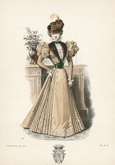 Французская мода из журнала La Mode de Style, выпуск № 41, 1896 год.