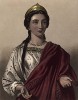 Порция, жена Брута, героиня пьесы Уильяма Шекспира «Юлий Цезарь». The Heroines of Shakspeare. Лондон, 1848