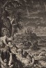 Всемирный потоп (гравюра из первого тома знаменитой поэмы "Метаморфозы" древнеримского поэта Публия Овидия Назона. Париж, 1767 год)