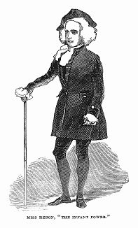 Мисс Матильда Агнес Херон (1830 -- 1877 гг.), уроженка Ирландии, обнаружившая у себя необыкновенный актёрский талант в девятилетнем возрасте (The Illustrated London News №104 от 27/04/1844 г.)